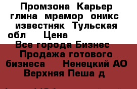 Промзона. Карьер глина, мрамор, оникс, известняк. Тульская обл.  › Цена ­ 250 000 000 - Все города Бизнес » Продажа готового бизнеса   . Ненецкий АО,Верхняя Пеша д.